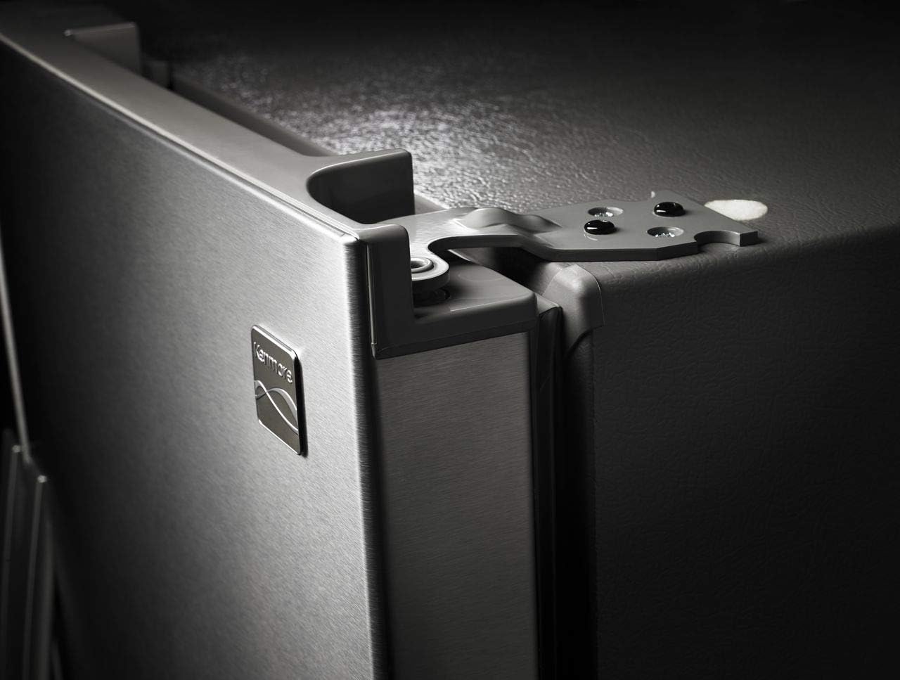 36 Side-by-Side Refrigerator and Freezer with 25 Cubic Ft. Total Capacity, Stainless Steel M428