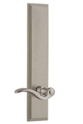 Satin Nickel Tall Plate Privacy Lever X717
