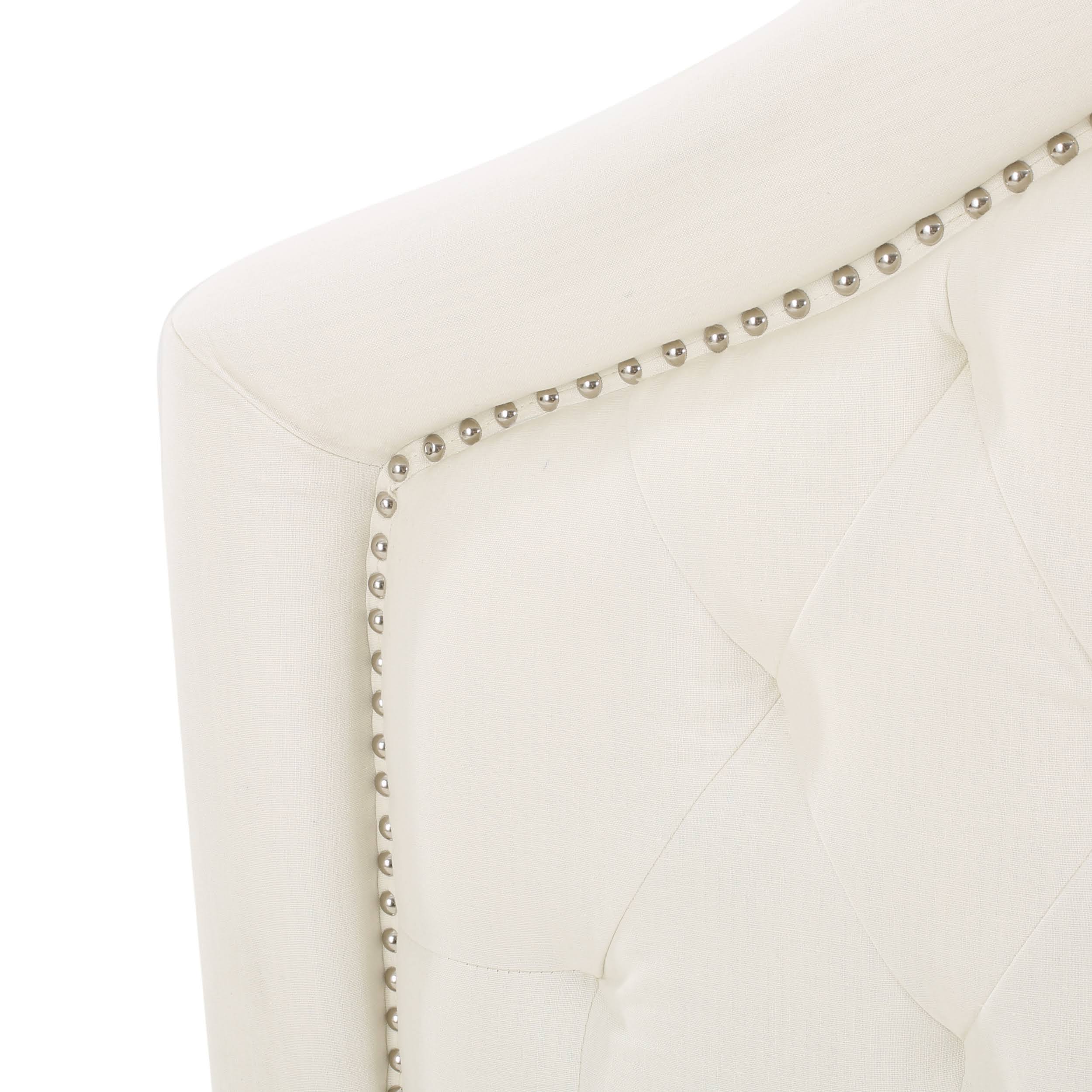 Ivory Fabric Queen/Full Headboard C361051