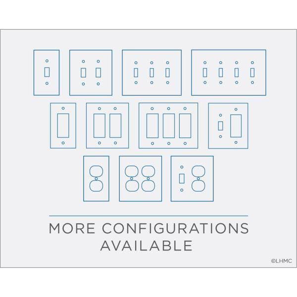 Matte Black Single Rocker Switch Plate (25-Pack) Y242735