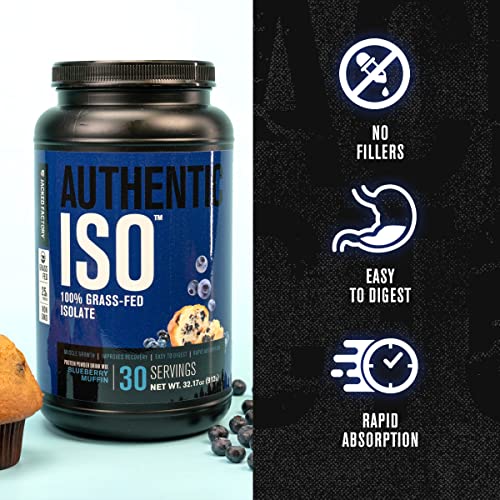 30 Servings Grass Fed Whey Protein Isolate Powder, Peanut Butter A703854