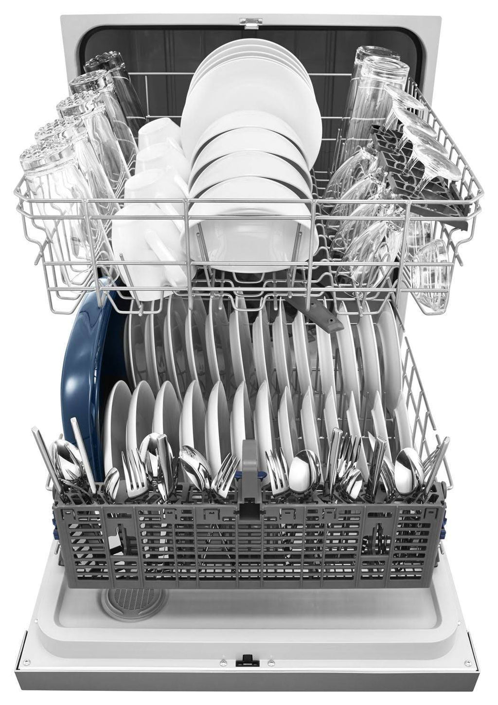 Monochromatic Stainless Steel Built-in Dishwasher O7007