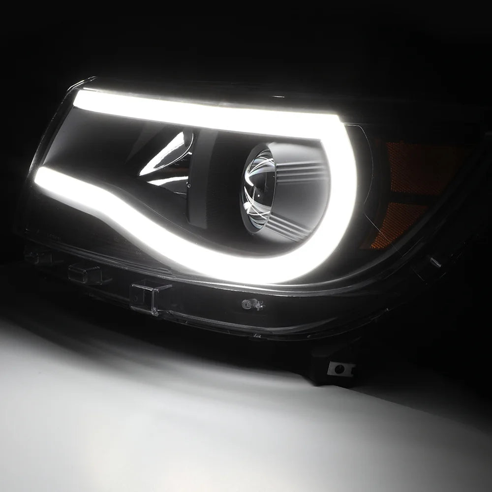Black Projector Headlight LED Amber Signal for 2015-2020 Chevrolet Colorado G1240
