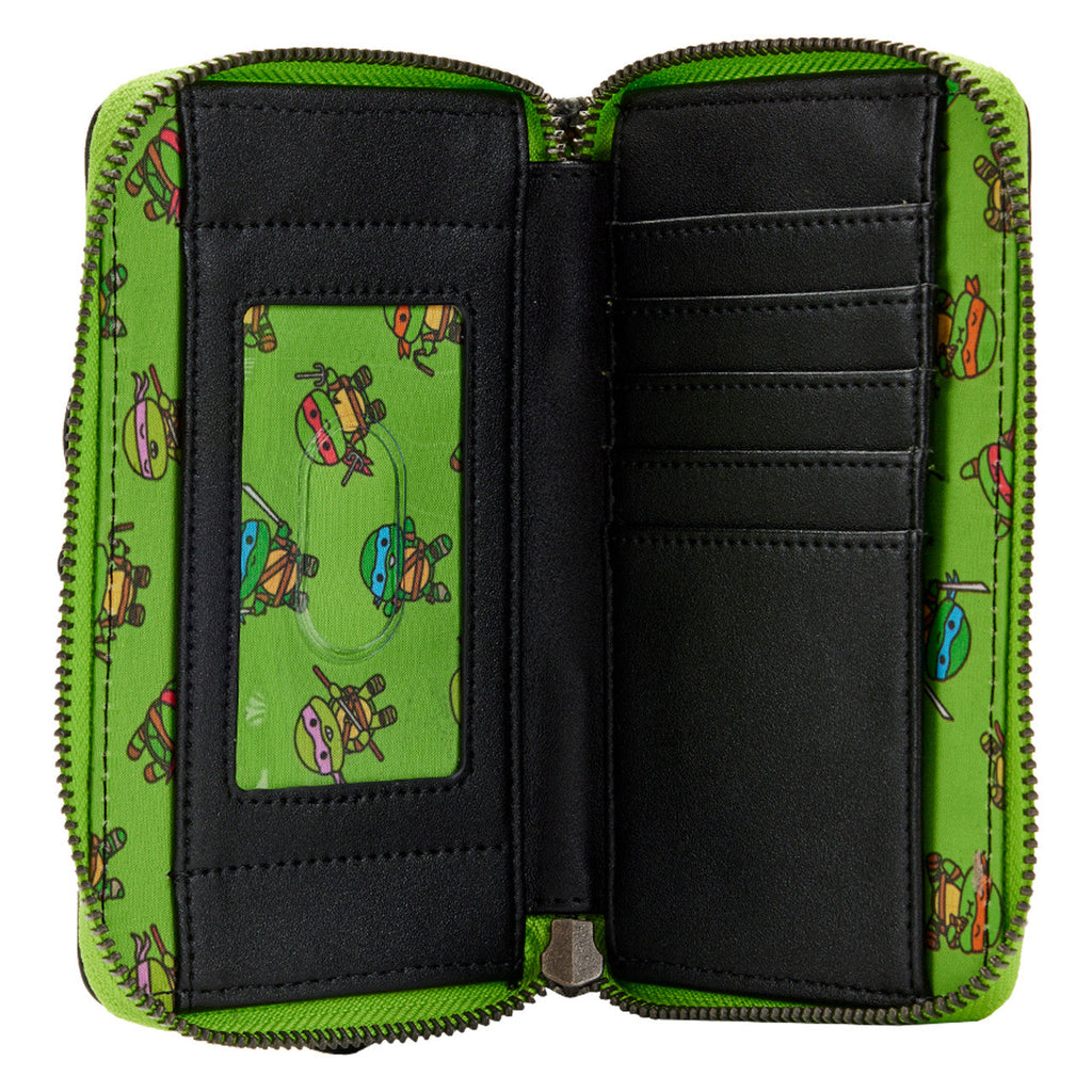 Teenage Mutant Ninja Turtles Sewer Cap Zip Around Wallet D409