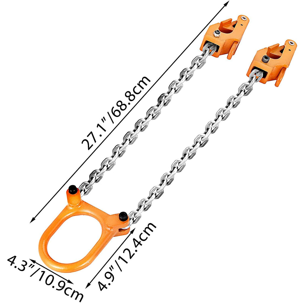 Chain Drum Lifter with G80 Lifting Chain, Alloy Steel Frame L160805