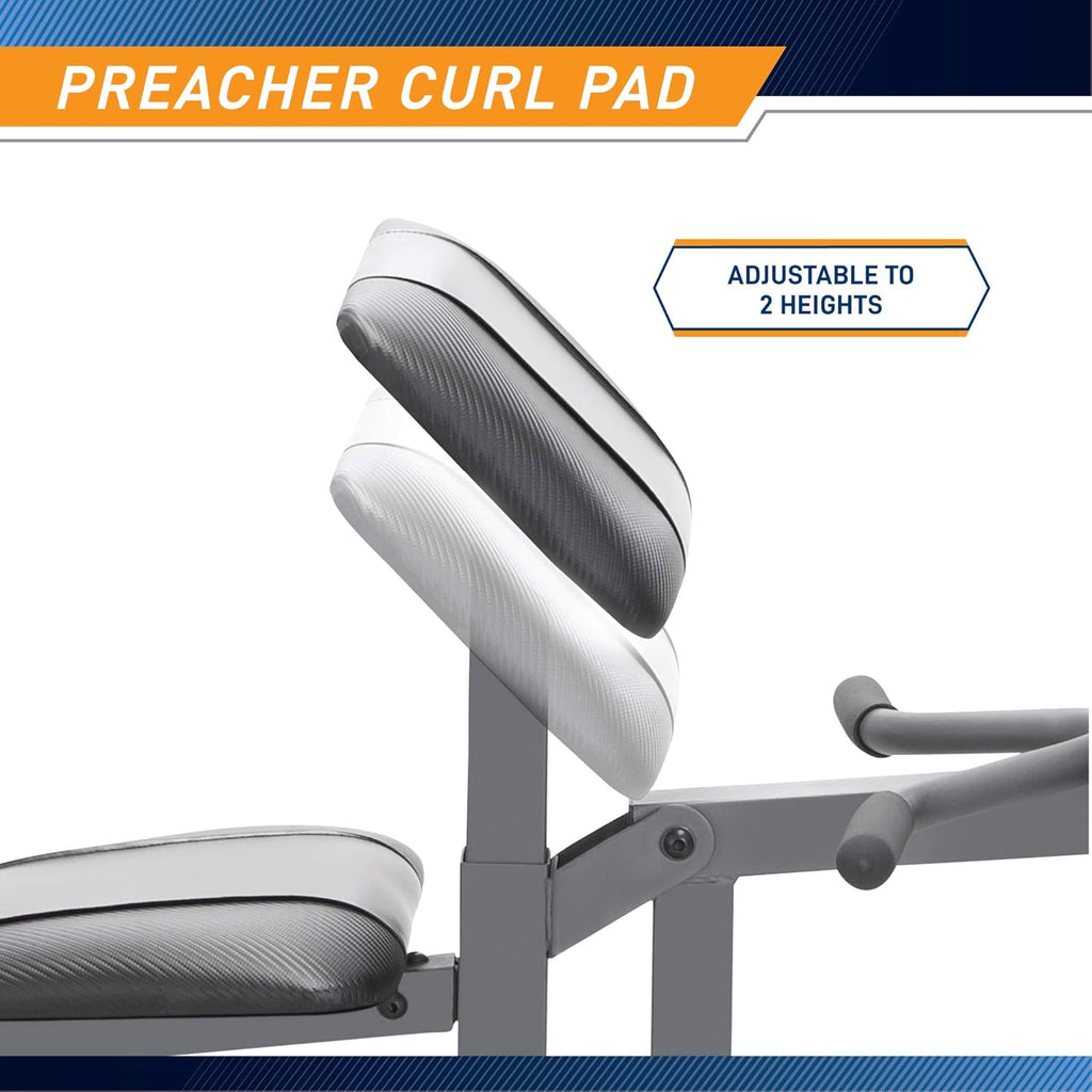Standard Weight Bench with Leg Developer D488