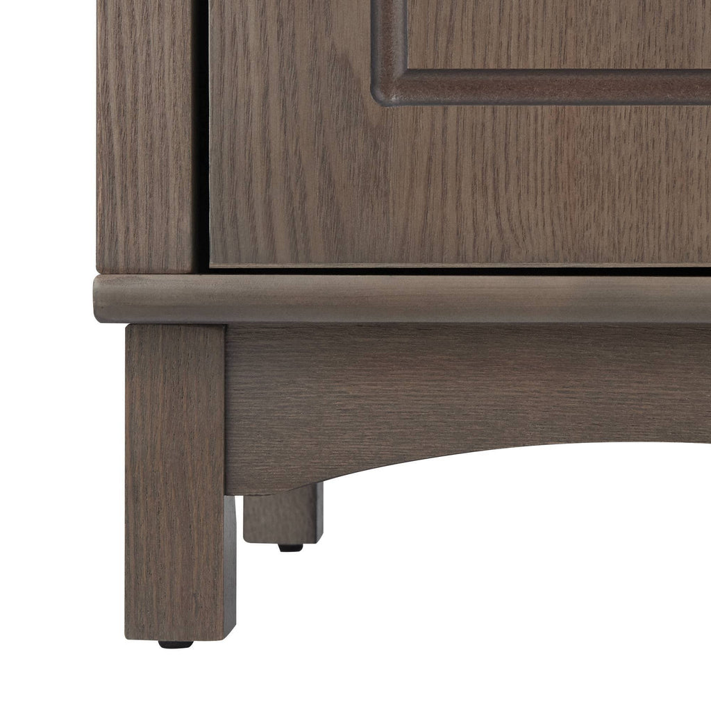 Wooden Bathroom Cabinet Linen Tower Salt Oak X837