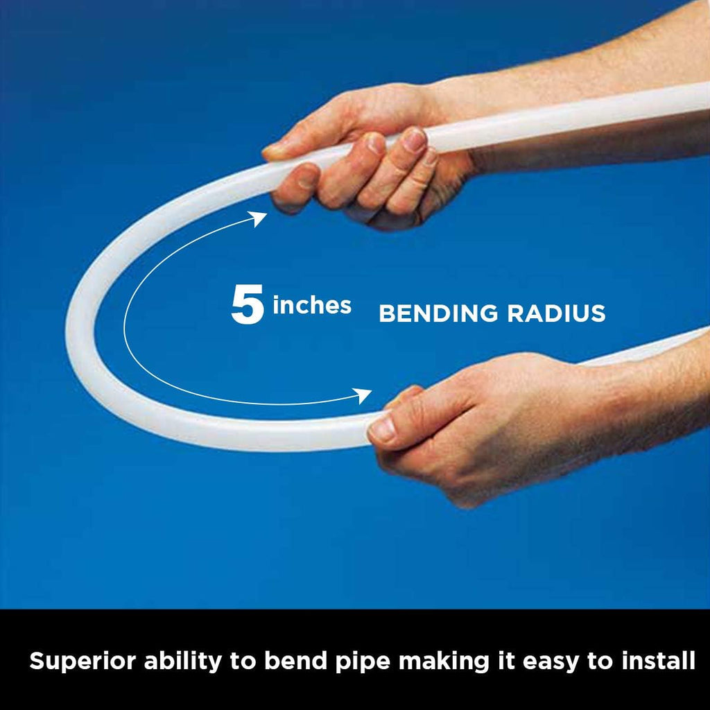 PEX A Tubing Non-Barrier Pipe 1/2 in. x 100 Feet White Pack of 2 J1247