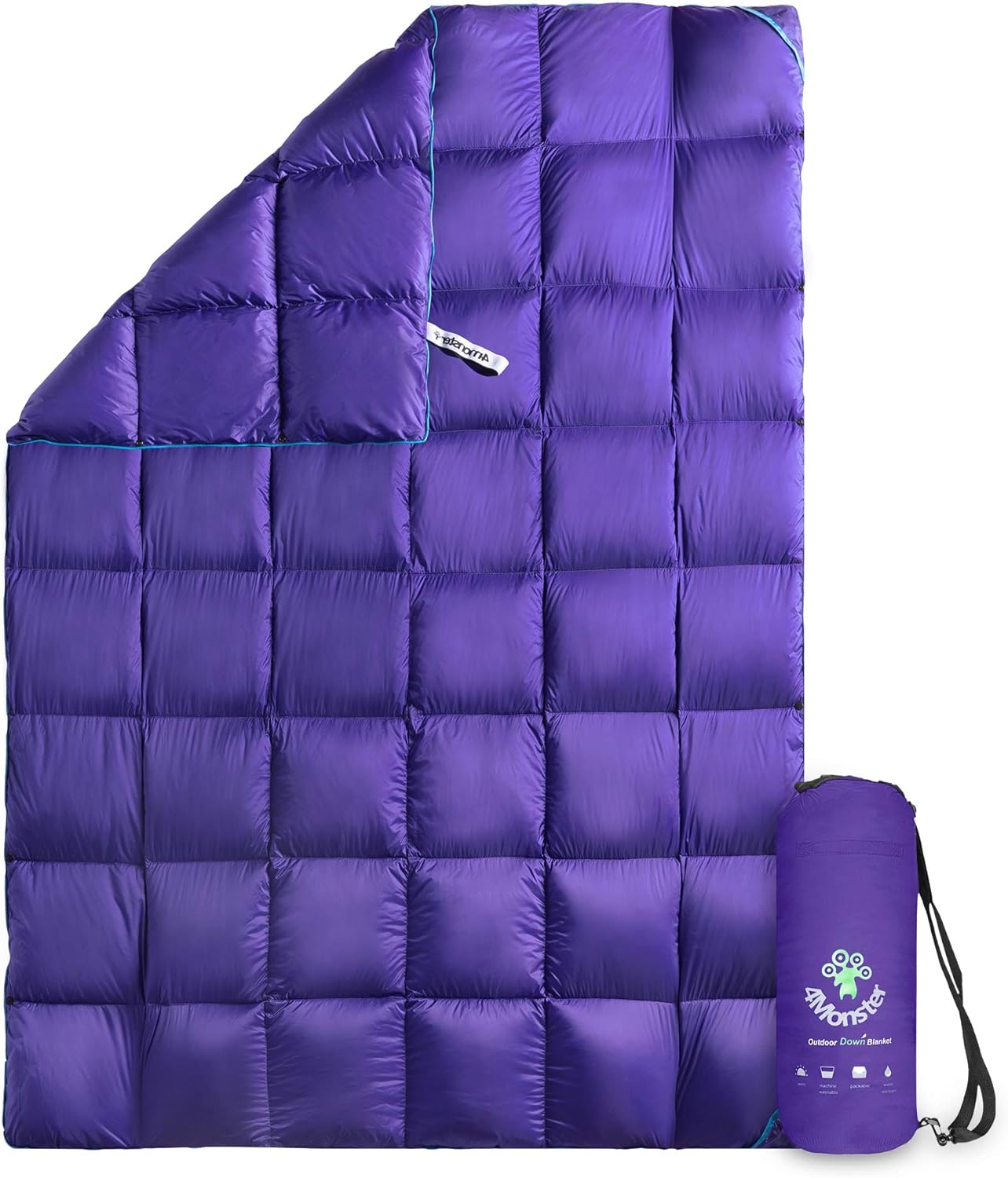 650 Fill Compact Waterproof Down Camping Blanket H7413