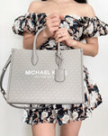 Pearl Grey Medium Tote O62134