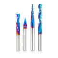 4-pc 1/4 inch CNC Solid Carbide Router Bit Pack Q128