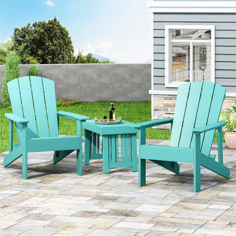 Teal Wood Adirondack Chair (2-Pack) Z13136