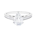 2.75 CT Pear Cut Moissanite Solitaire Engagement Ring, 925 Sterling Silver X173338