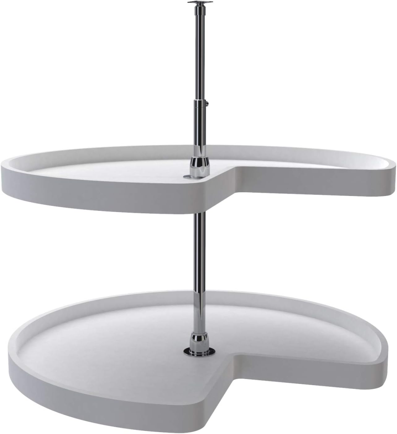32-Inch Polymer 2-Shelf Lazy Susan Corner Kitchen Cabinet Storage Organizer S389184