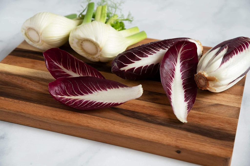 Large Wood Cutting Board, 17x12 Inch Reversible Hardwood T8872