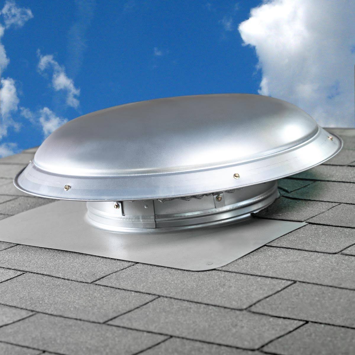 Black Aluminum Roof Ventilator with Motor X843798