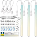 34 Inch LED Under Cabinet Light Kit, 2 PCS Plug In, 24W, 2400 Lumens, Linkable, 3 Color Option, Damp Rated V44841