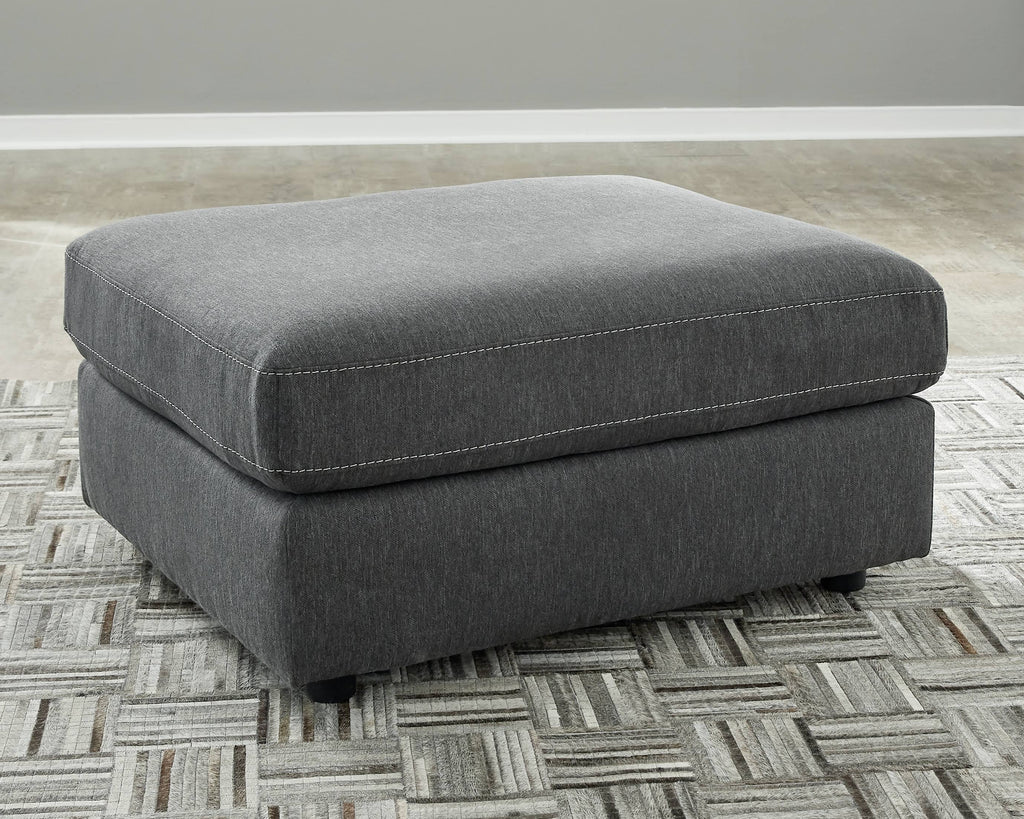 Charcoal Oversized Accent Ottoman V6915