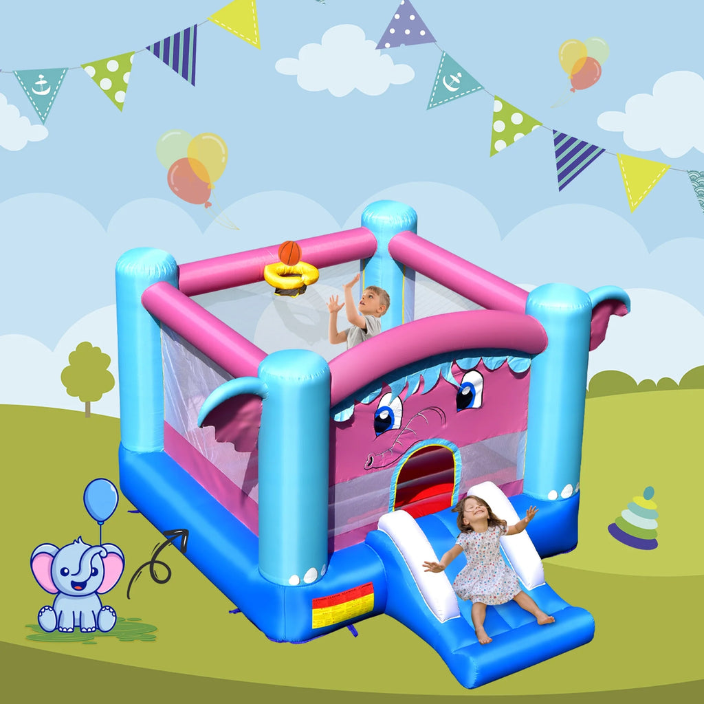 Inflatable Bounce House 3-in-1 Elephant Theme Castle J741