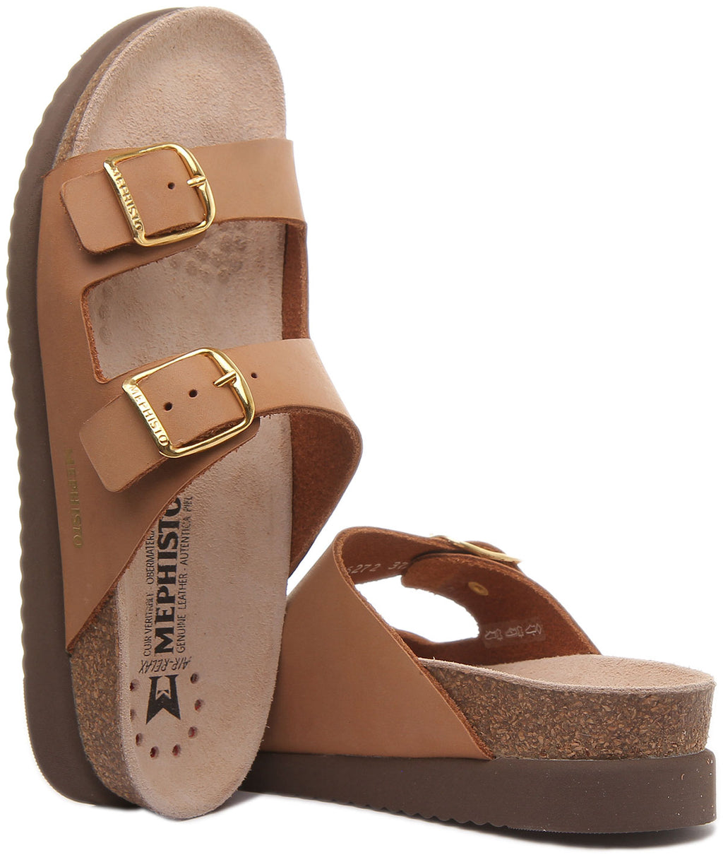 Camel Leather Sandal Size 10 V949