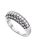 14kt White Gold Diamond Single Row Band Ring 1/2 Cttw M79628