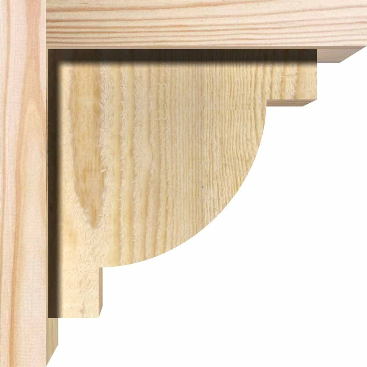 Alpine Rough Sawn Corbel with Backplate, Douglas Fir Y699
