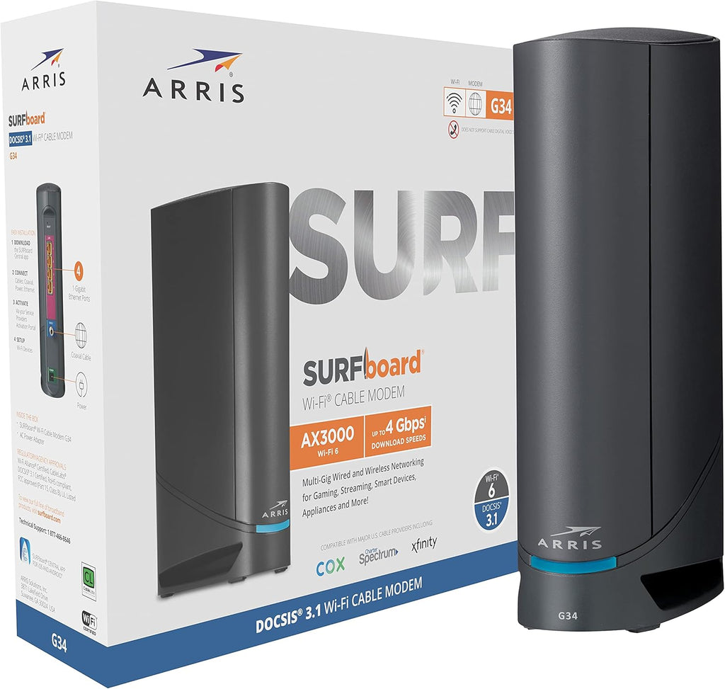 Multi-Gigabit Cable Modem & AX3000 Wi-Fi Router with 2.5 Gbps Ethernet Port Z54353