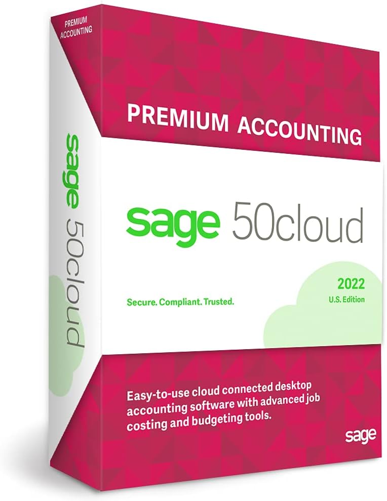 Sage 50 Premium U.S. 1-User One Year Subscription Accounting Software A9743
