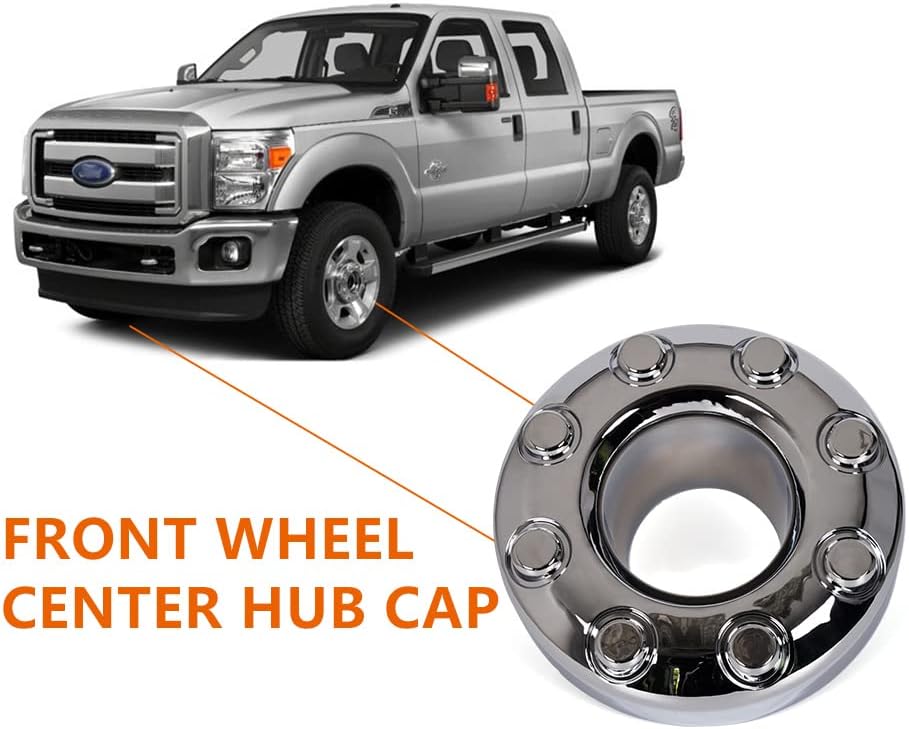 Chrome Open Dually Front Wheel Center Hub Cap C31038