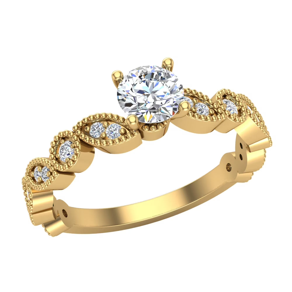 14K Gold Diamond Rings 0.60 CT TW E433782