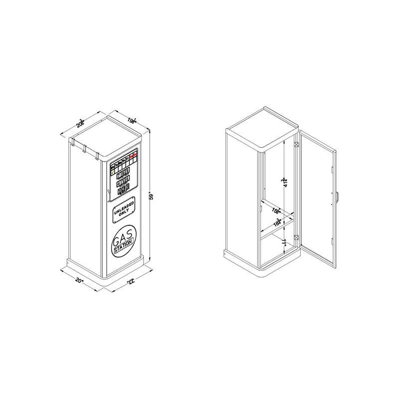 Blue Metal Kids Wardrobe Armoire B38501