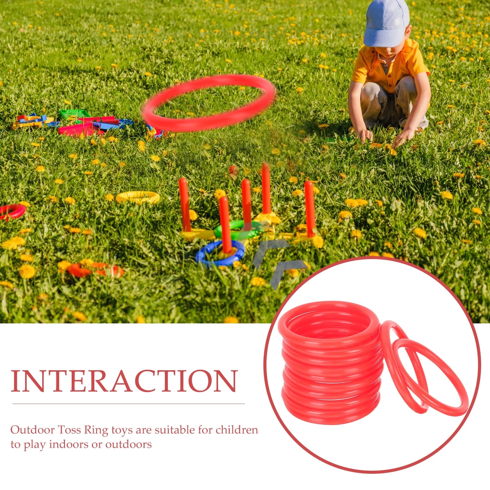 24Pcs Toss Rings Toss Game for Kids Party Favor Games Q684