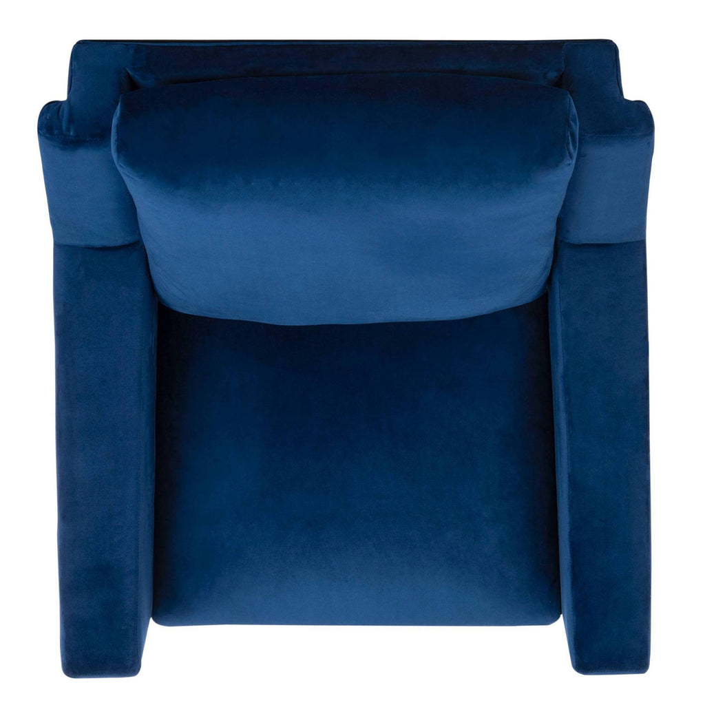 Navy Mid Century Arm Chair Z23893