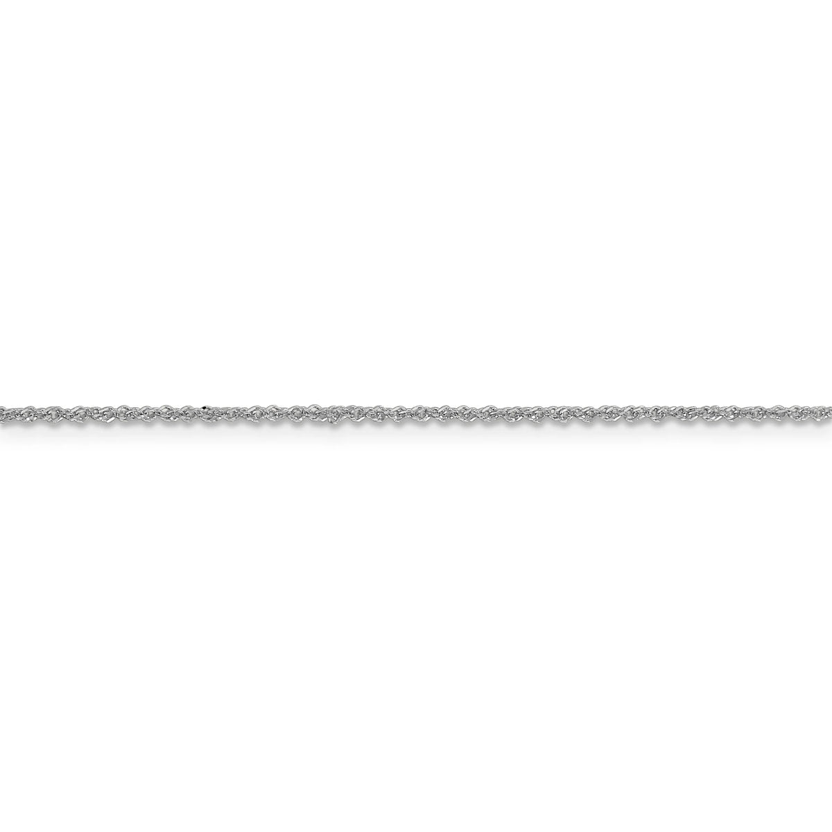 14K White Gold 1.3mm Sparkle Chain P8658