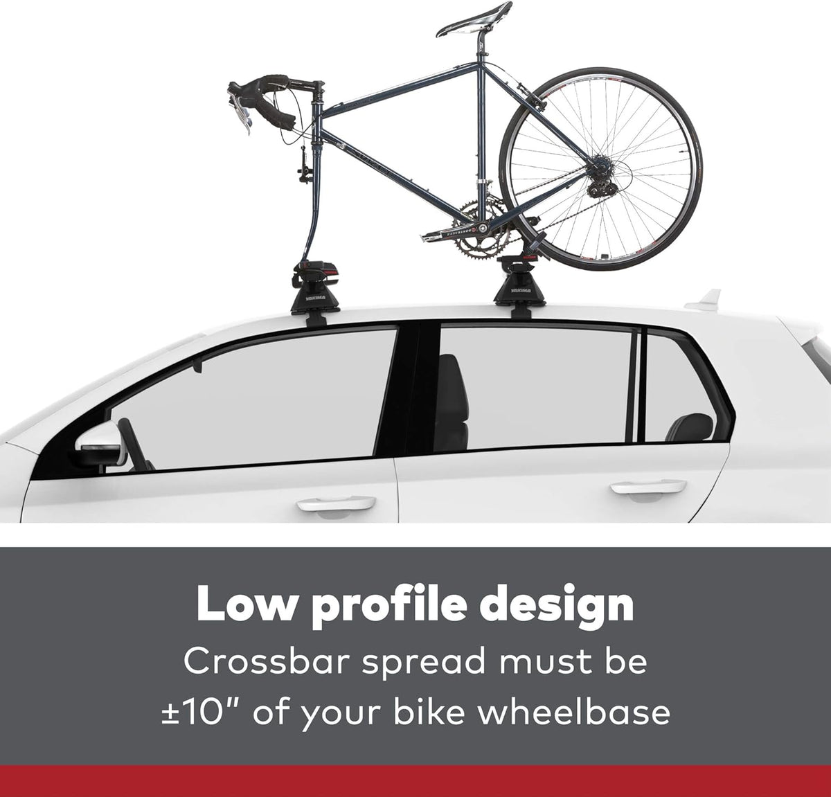 Fork Mount Bike Carrier for Roof Racks, 1 Bike Capacity W158737