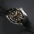Black Rubber Strap for Heritage Black Bay 41mm V542851