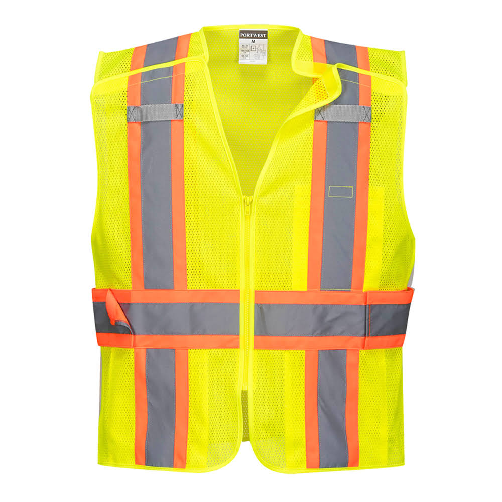 Hi Vis Yellow XL Mesh Breakaway Vest O2781