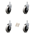 4" Rubbermaid Cart Caster Replacements - Set of 4 N9311