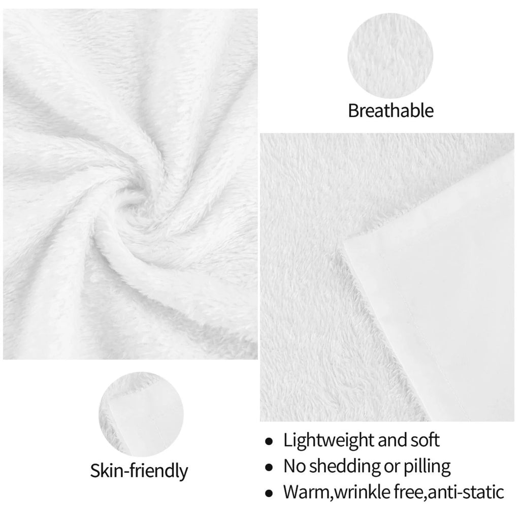 Double Layer Plush Throw Blanket, 50" x 40" Y197911
