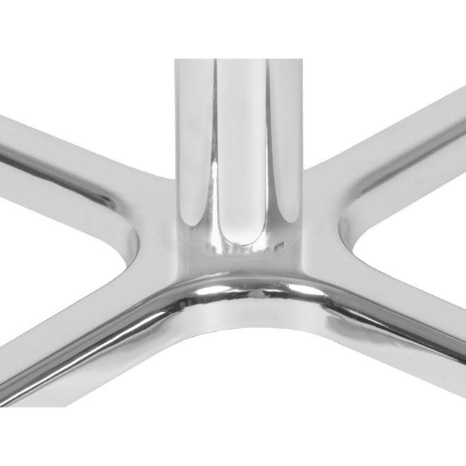 White & Grey Square X-Base Table L2359