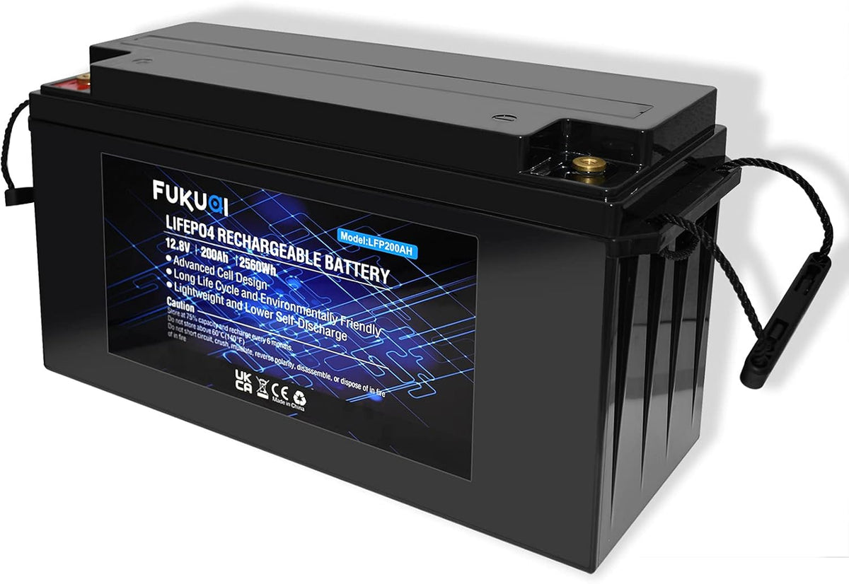 12V 16Ah LiFePO4 Battery, Pack of 2 H9459