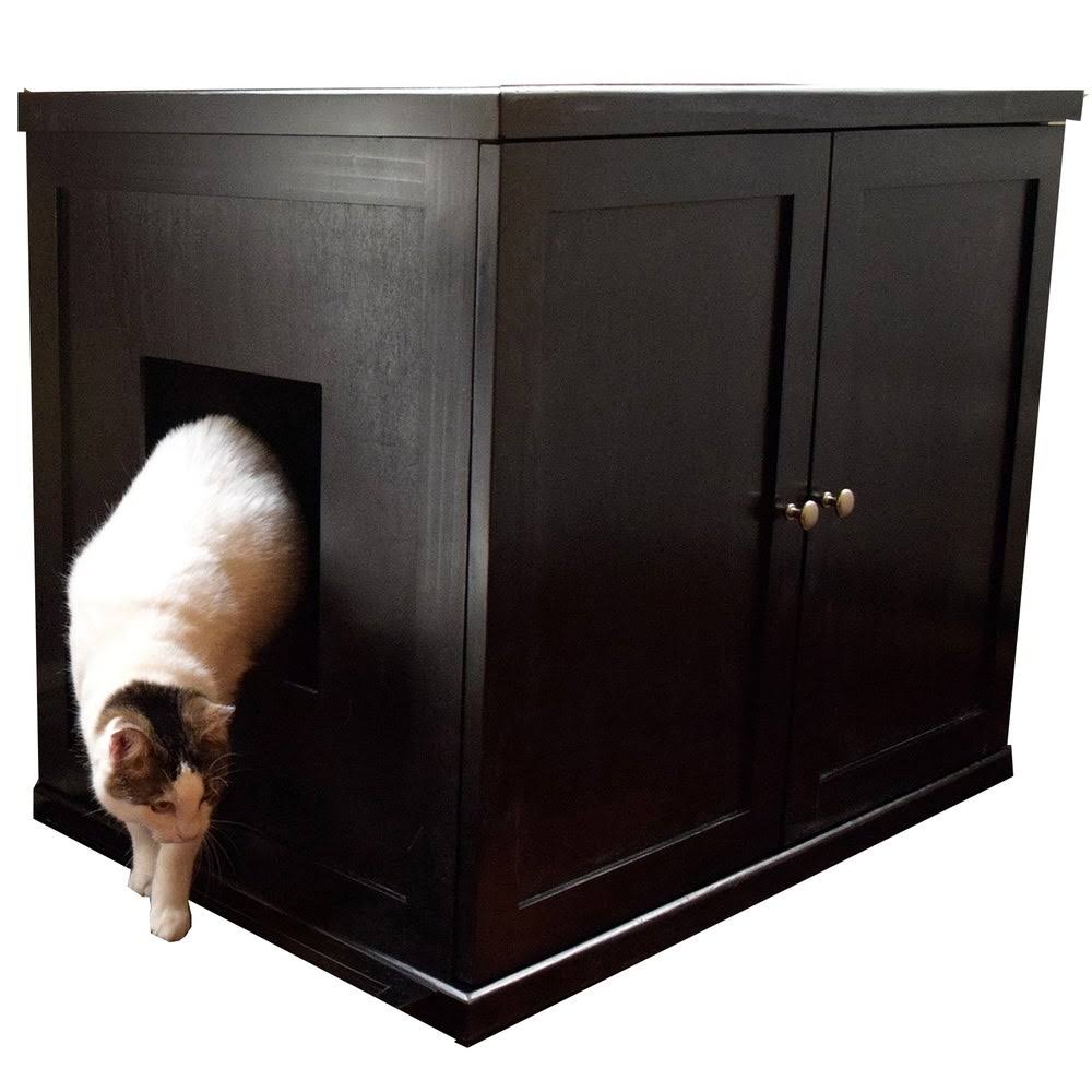 White Large Cat Litter Box P528549