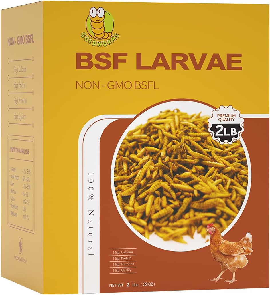 11LBS Dried Black Soldier Fly Larvae Treats Pack of 2 C934
