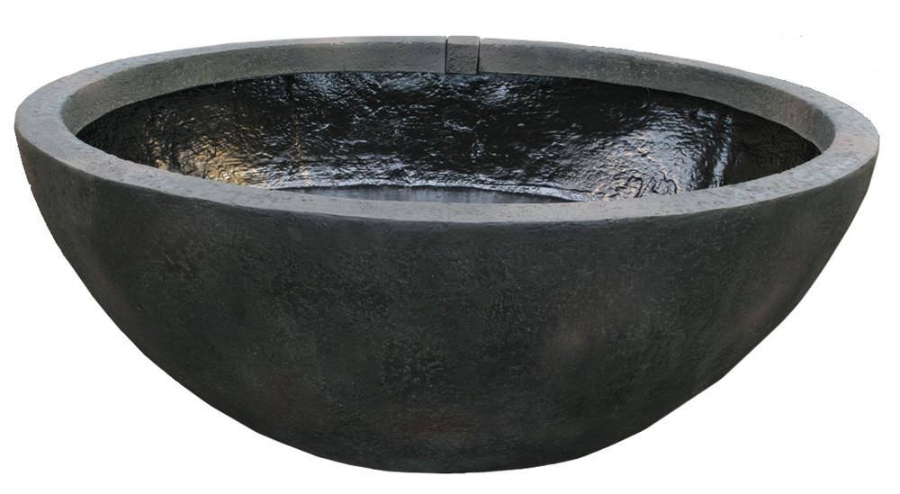 Textured Gray Slate Aquatic Patio Pond Q441