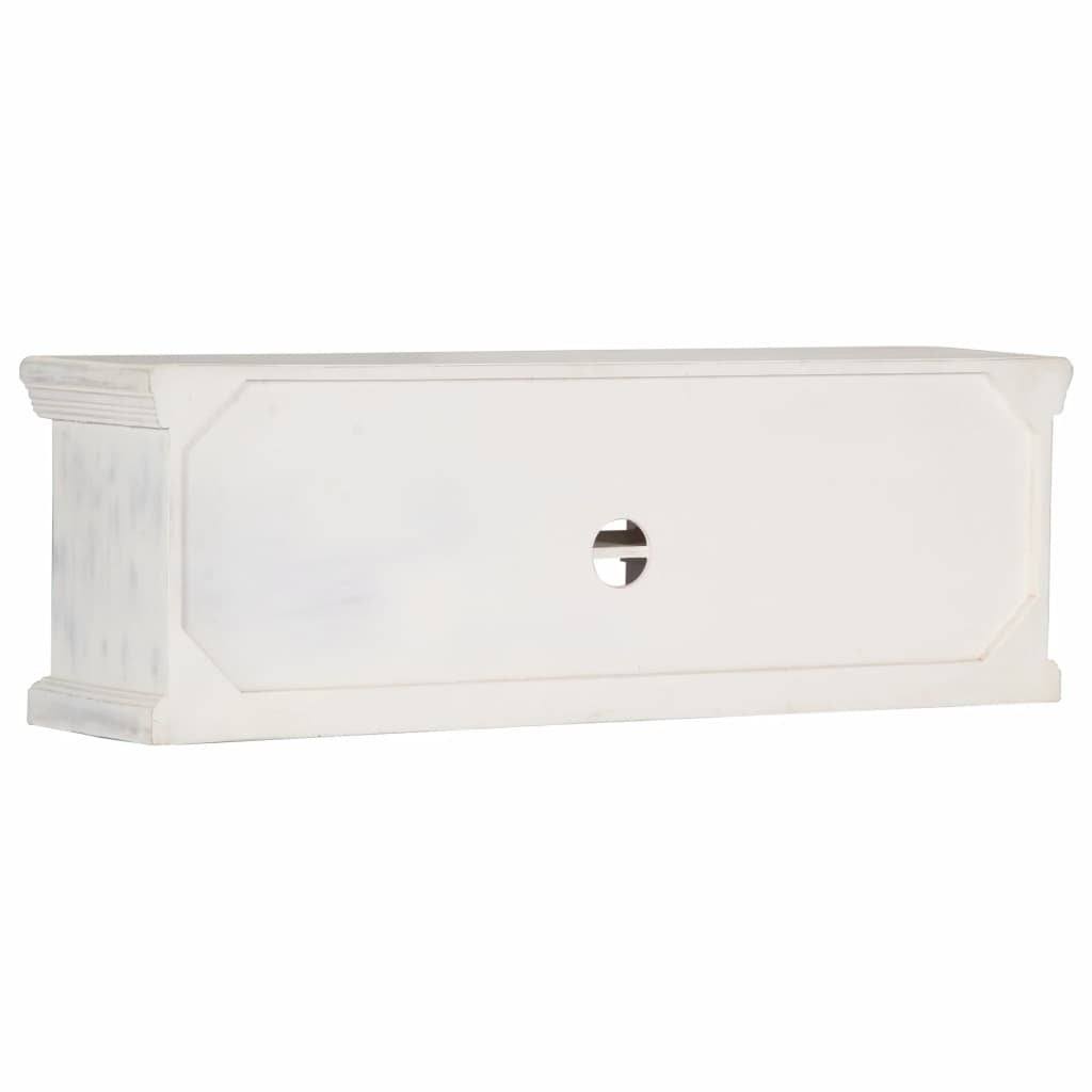 White Solid Mango Wood TV Cabinet D607511
