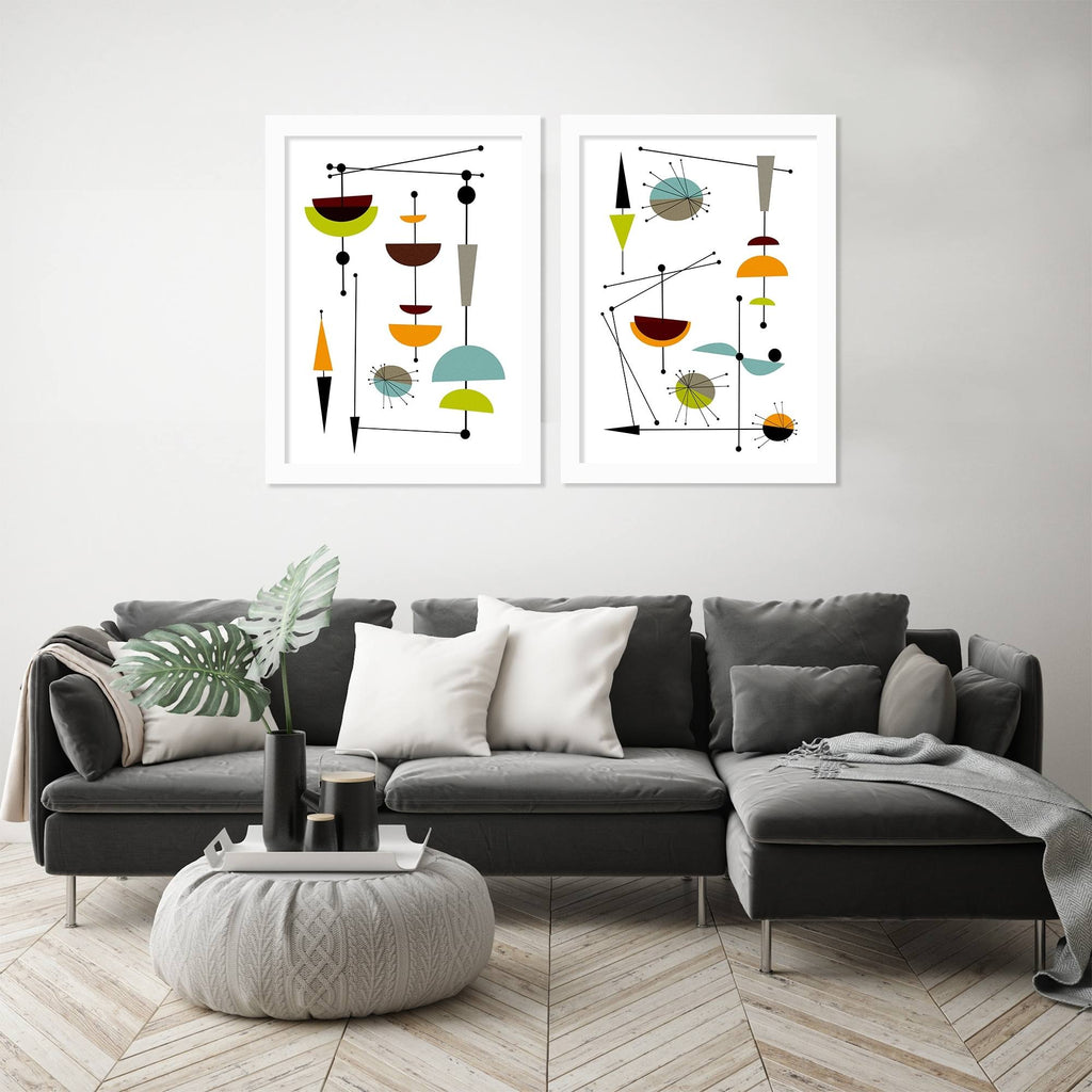 White Framed Print Set C221