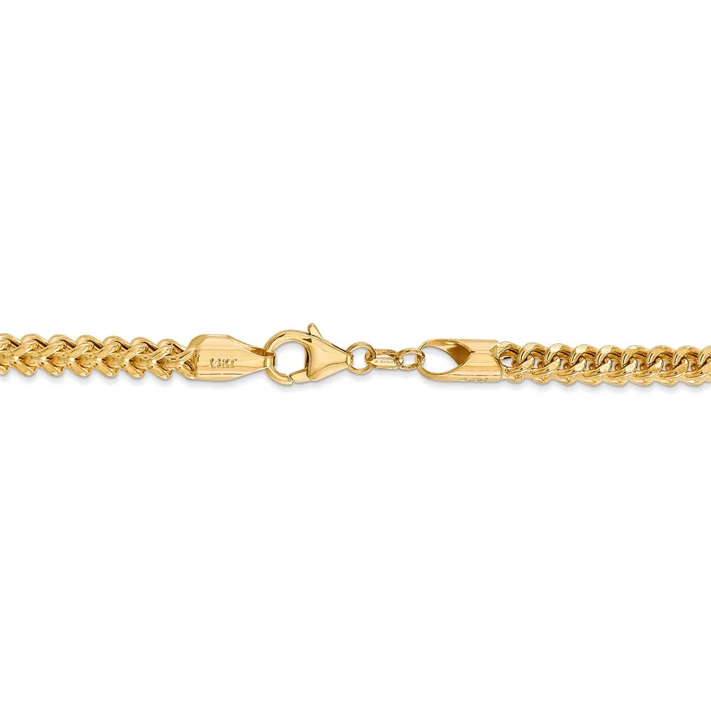 14kt Yellow Gold 20 inch Franco Chain with Lobster Clasp C766