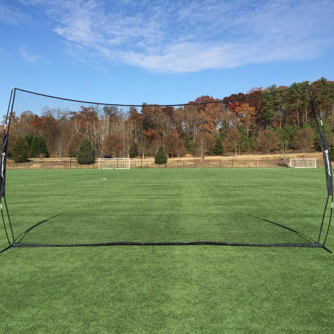 Lacrosse Backstop, 21' x 11' Collapsible Barrier Wall, Includes Travel Case B24733