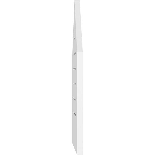 36x22W x 40x22H Peaked Top Surface Mount PVC Gable Vent 9/12 Pitch Q8216