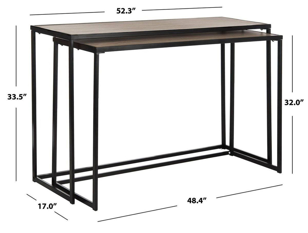 Light Brown Wood Stacking Console J861716